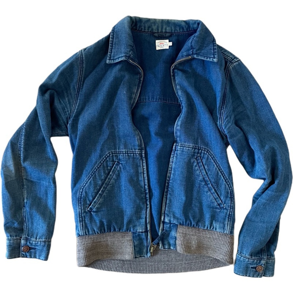 Faherty Navy Jacket, Small